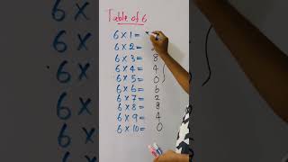 Maths Table of 6 🥰 #maths #short