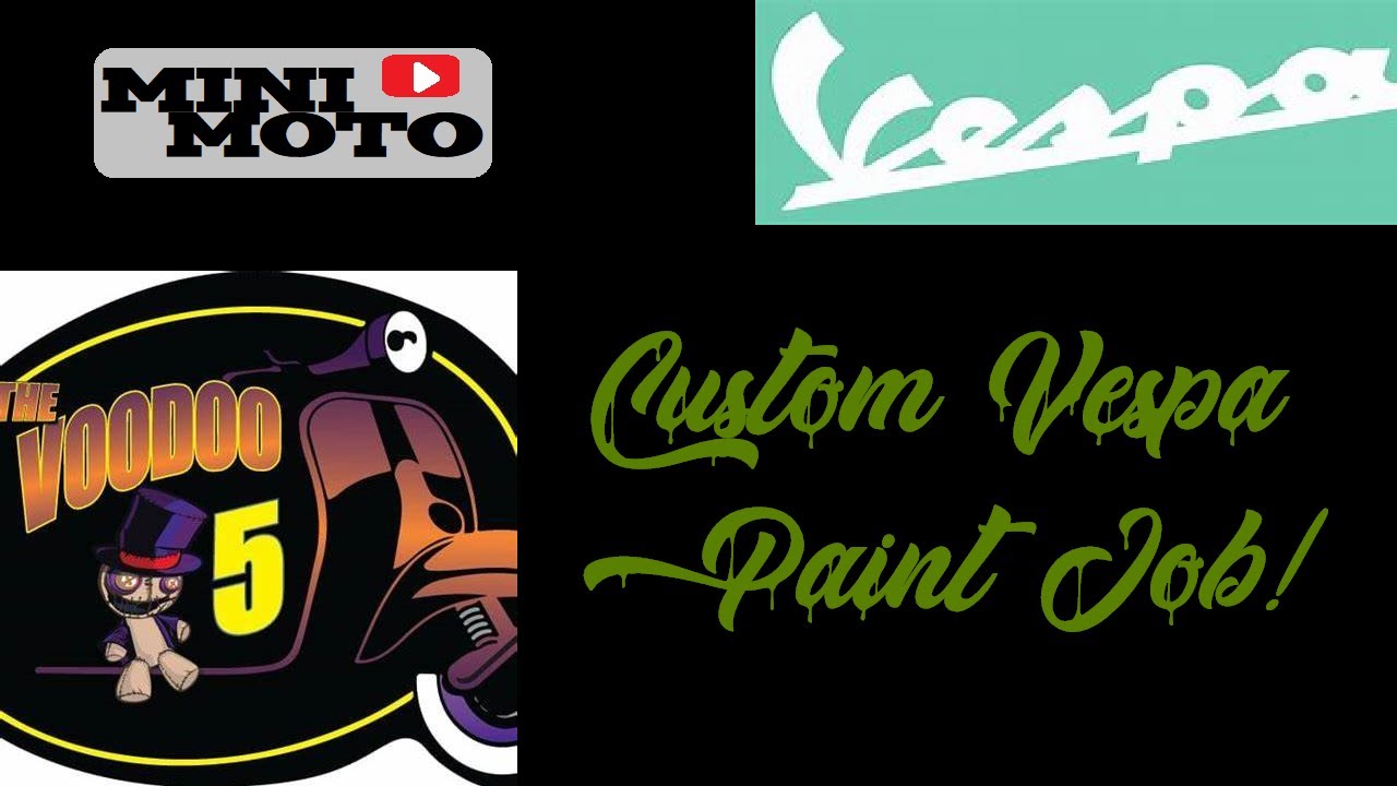 Custom Vespa Paint Job! (Millitary Style) YouTube