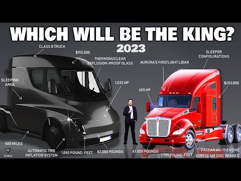 Which Is the King of 2023 Heavy Trucks? Tesla Semi Vs. Kenworth T680?
