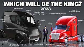Which Is the King of 2023 Heavy Trucks? Tesla Semi Vs. Kenworth T680?