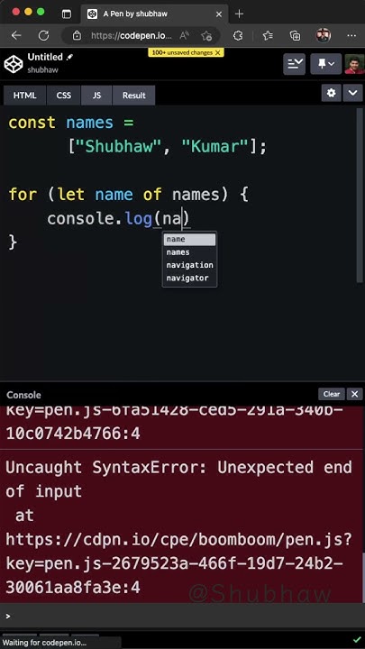 JavaScript for..of loop | JavaScript Basics | for loop | E6 features # ...