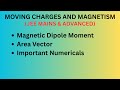 Magnetism, L-13 (Magnetic Dipole Moment / Area Vector)
