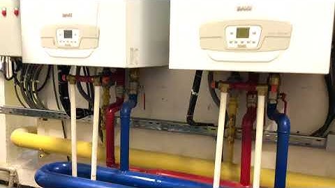 Cómo instalar varias calderas en cascada, maestro esclavo, Baxi, 600 kw en un solo sistema