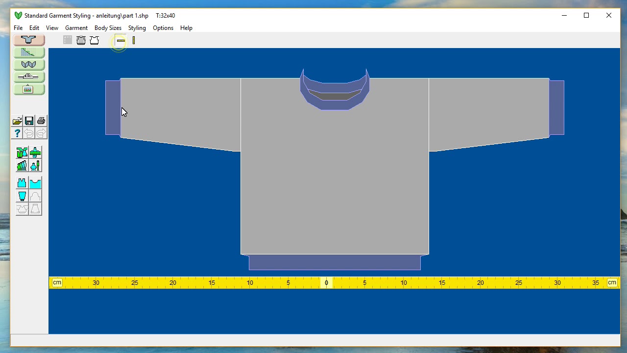 DesignaKnit 8 Tutorial Werkzeuge oben!