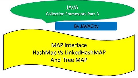 Study Of MAP Interface HashMap LinkedHashMap And TreeMap