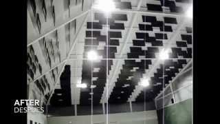 Video como solucionar Reverberación y eco en pabellon deportivo - Acoustic treatment on sports hall