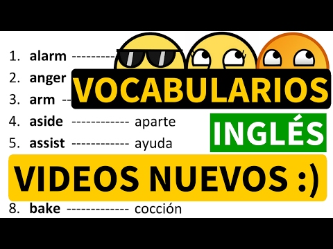 Vocabularios en inglés - Promocional para videos 6, 7 y 8 de 200 palabras importantes en inglés