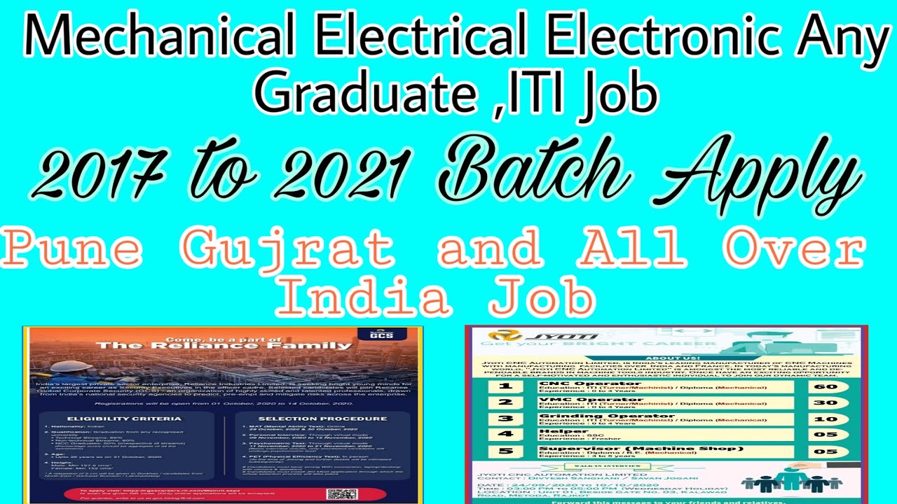 Mechanical Engineering Job| Electronic Electrical Engineering job 2021 |Graduate Job for fresher