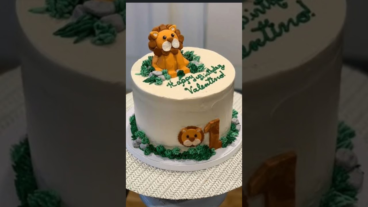 lion face cake easy cake design