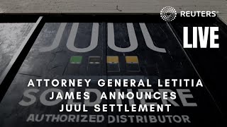 LIVE: NY Attorney General Letitia James and other state attorneys announce settlement with Juul