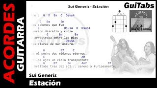 ESTACIÓN 🎸 - Sui Generis ( Letras - Acordes GUITARRA 🎸- Karaoke )