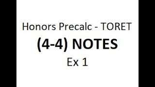 HP (4-4) NOTES - Ex 1