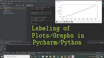 how to label a plot in pycharm | how to label a graph in python/pycharm
