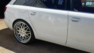 Audi a6 wagon on 22s