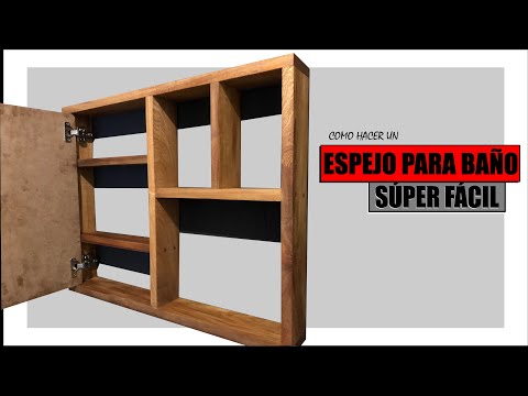 Súper Fácil Mueble De Espejo P/Baño | DIY | Bath Mirror Shelves