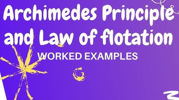 Archimedes Principle and Law of flotation - Worked examples | Kisembo Academy