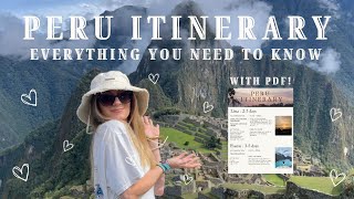 Travel vlog - Full Peru Travel Itinerary! | Everything you need to know! ๐ต๐ช