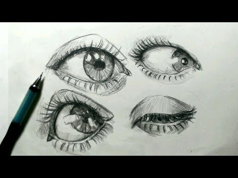 目の描き方 シャーペン1本で描く How To Draw Your Eyes Youtube