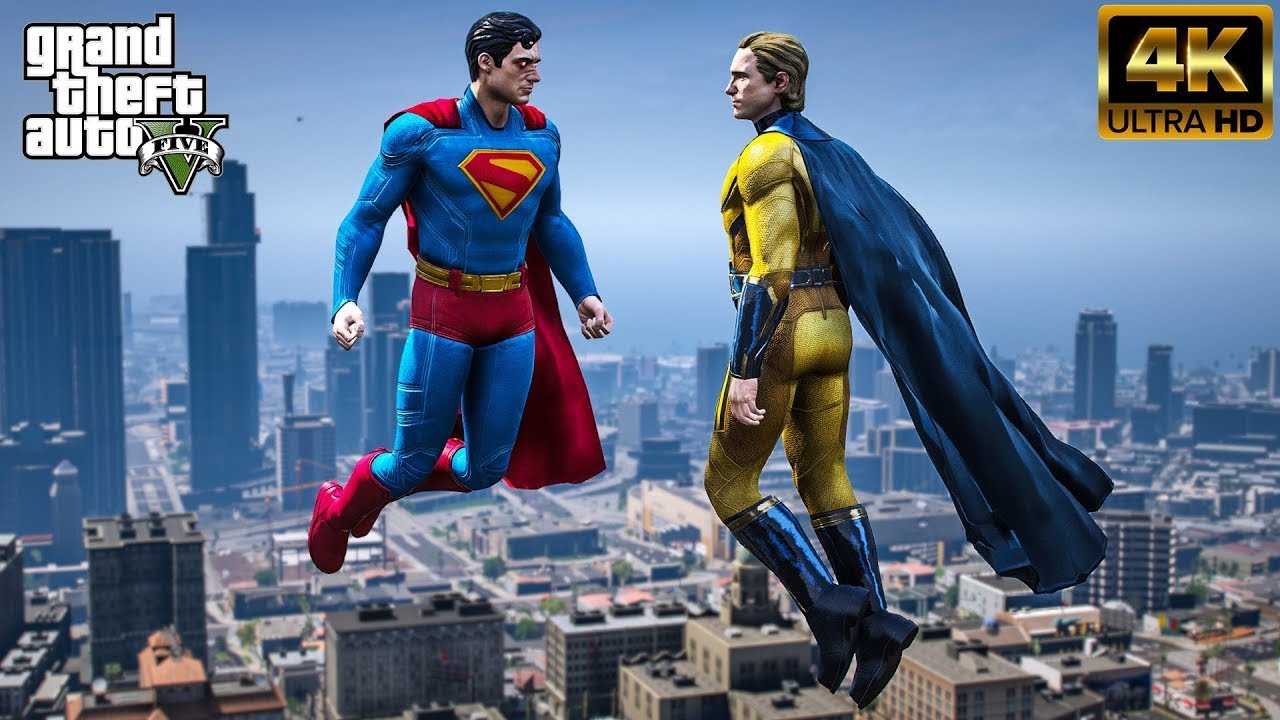 GTA 5 - Superman VS The Sentry | Epic Battle! - YouTube