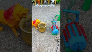 Download Lagu Thirsty Lion Enjoys Cool Water | Mini Hand Pump Project 😍 |#shorts #youtubeshorts MP3