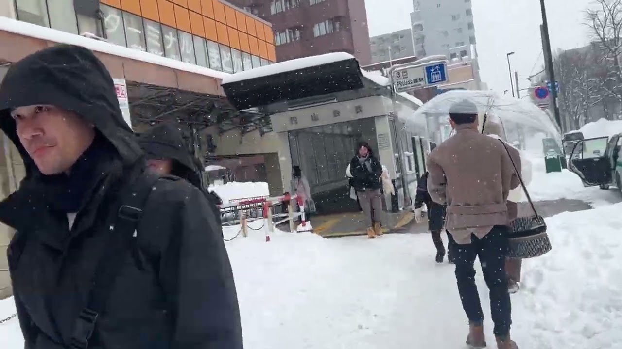 【駅巡りはお休み？】冬の円山公園で雪景色を浴びよう