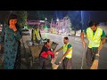 Fighting against poverty: Hossein Shabana sweeps the streets at night in the municipality