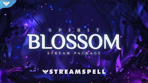 StreamSpell | Spirit Blossom Stream Package │ Twitch Overlays for OBS Studio, Streamlabs