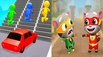 Shape shifting VS Talking Tom Hero Dash - All Level Gameplay Walkthrough Android iOS Ep3