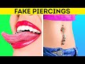 FAKE PIERCINGS & TATTOOS THAT LOOK REAL! EFFECTIVE BEAUTY HACKS