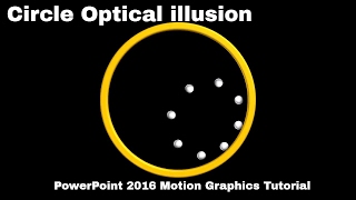 Circular Optical illusion Animation in PowerPoint Tutorial