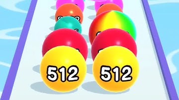 Ball Run 2048 Infinity - MAX LEVELS - Satisfying Mobile Games