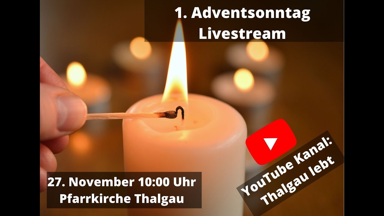 Gottesdienst am 1. Adventsonntag am 27. November 2022 um 10:00 - YouTube