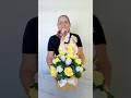 Centro de mesa con Rosas para mamá #ideas #flores #tutorial #mon