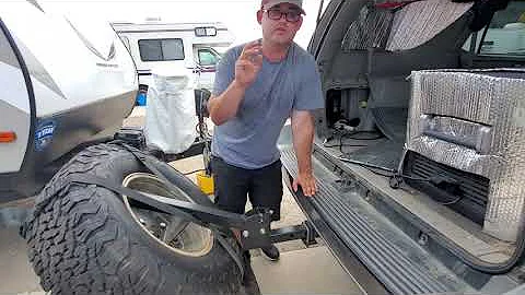 Spare tire carrier for the Sequoia