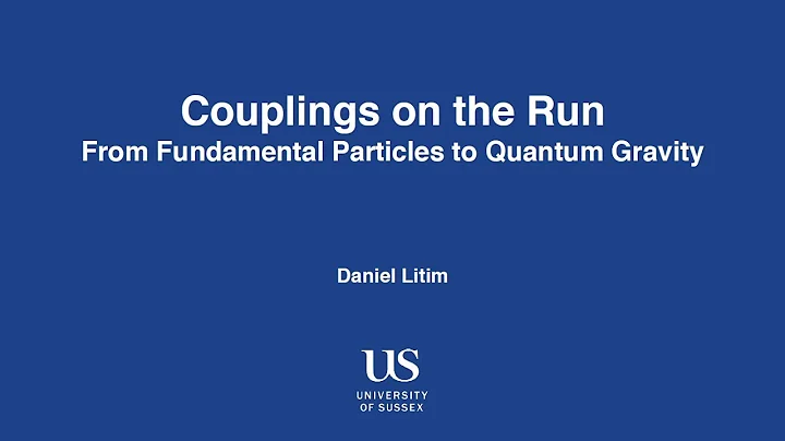 Daniel Litim lecture: Couplings on the run - from ...