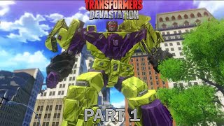 Transformers Devastation Part 1: Battle Against Devastator Profile
