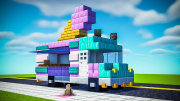 EASY Ice Cream Truck Tutorial in Minecraft!