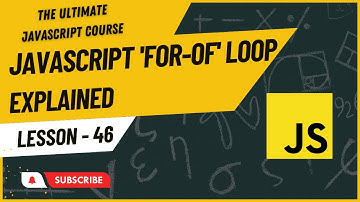 Mastering Array Looping with the for of Loop in JavaScript | Hindi/Urdu | JavaScript Tutorial #46