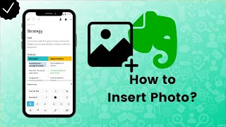 How to insert photo in Evernote?