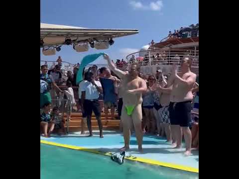 Mankini Belly Flop Royal Caribbean Adventure of the Seas