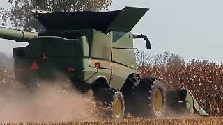 All Green Corn Harvest 2023 Action - John Deere S780 8320RT - J&amp;M X1012 #harvestchaser