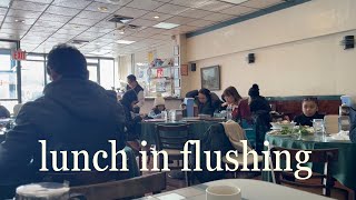 where to eat lunch in flushing, queens | casual sit down places out of cold