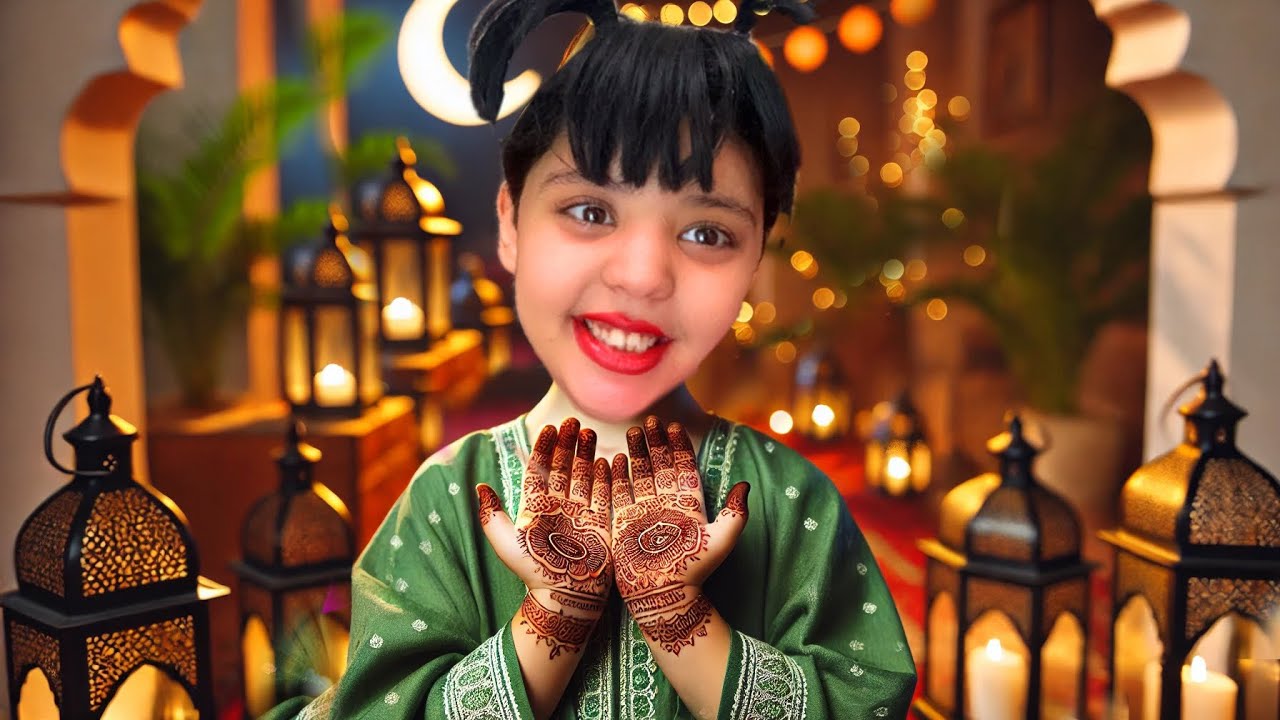 سارة دارت 🧒🏻الحناء في ليلة القدر 🌙