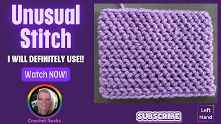 🧶 Unusual Stitch I Will Definitely Use LEFT HANDED #crochet | Crochet Rocks🤘 by Crochet Rocks 122 views 10 days ago 10 minutes, 5 seconds