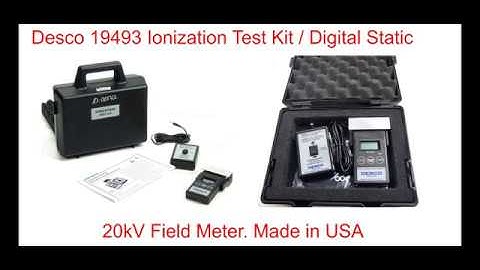 Desco 19493 Ionization Test Kit / Digital Static 20kV Field Meter. Made in USA