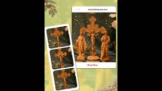 Catholic Home Altar Religious Catholic Statue Wooden Religious Gifts Native Wood Wall Art Crucifi...