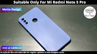 VAKIBO Matte Design soft Silicon TPU Back Cover Case Suitable for  Mi Redmi Note 5 Pro screenshot 4