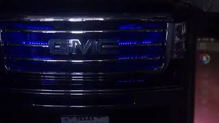 Led grill lights. Wireless Bluetooth kit. 2007-2013 GMC Sierra
