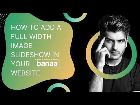 How to add a full width image slideshow - Banaa.com Builder Tutorial