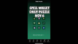 6 November 2025 Spell Wallet Daily Puzzle | Daily Combo Today #spellwalletdailycombo